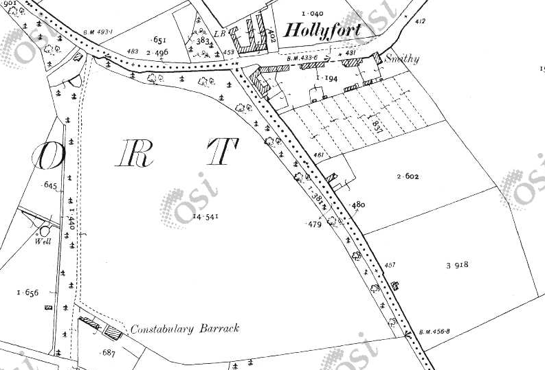 Hackforth Map Hollyfort RIC barracks burned – Documenting and Recording Wexfords War ...